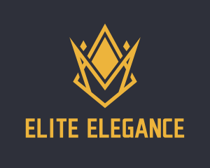 Golden Elegant Crown  logo