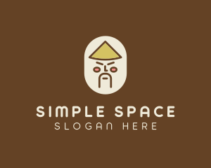 Asian Man Character logo design