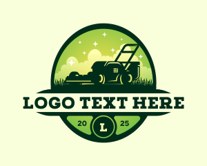 Landscaping Lawn Mower  logo