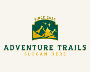 Mountain Trekking Adventure  logo design