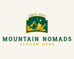 Mountain Trekking Adventure  logo design