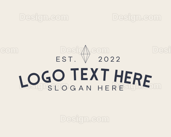 Business Crystal Wordmark Logo