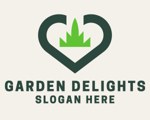 Grass Heart Gardening logo design