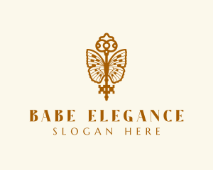 Elegant Boutique Key Wings logo design