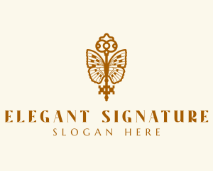 Elegant Boutique Key Wings logo design