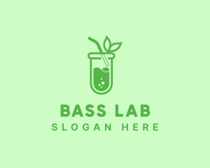 Test Tube Organic Drink logo design