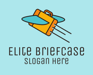 Flying Briefcase Airplane logo