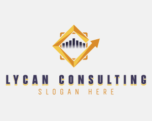 Analytics Graph Financing logo design