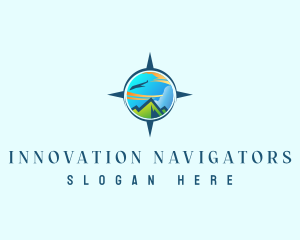 Direction Compass Navigation logo design