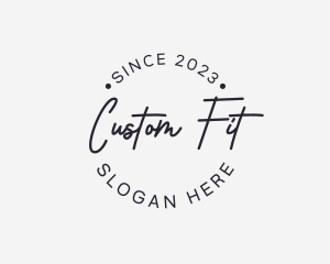 Cursive Round Business logo