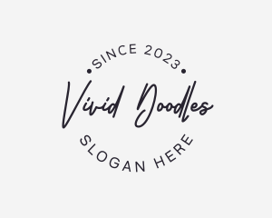 Cursive Round Business logo design