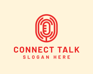 Podcast Radio Mic logo design