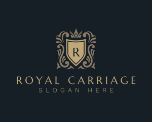 Crown Shield Royal Crest logo design