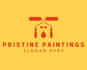 Paint Roller Renovation logo design