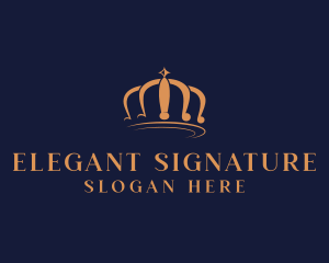 Elegant Crown Jewelry logo design