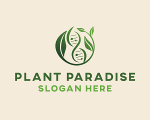 Biotech Plant DNA logo design