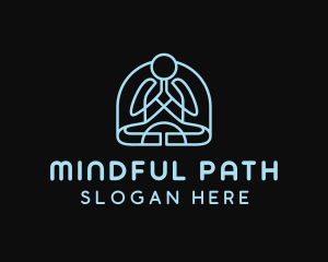 Yoga Meditation Zen logo design