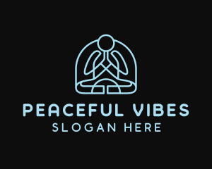 Yoga Meditation Zen logo design