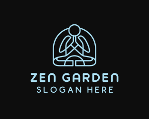 Yoga Meditation Zen logo design