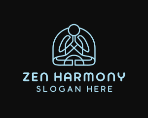 Yoga Meditation Zen logo design