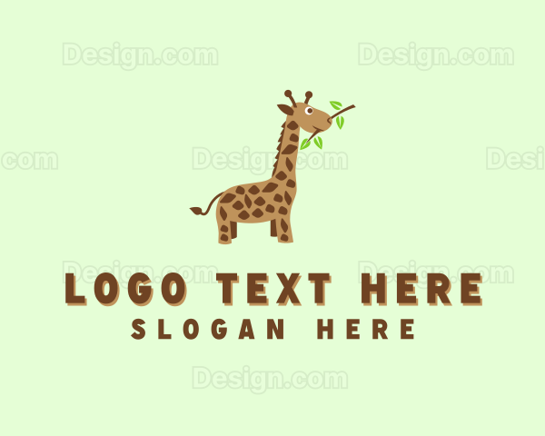 Baby Giraffe Safari Logo