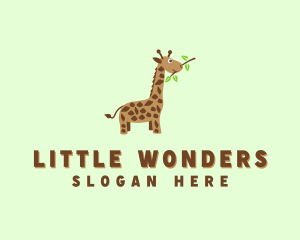 Baby Giraffe Safari logo design