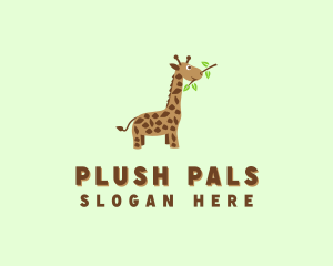 Baby Giraffe Safari logo design