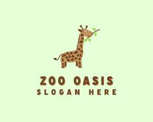 Baby Giraffe Safari logo design