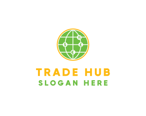 International Foreign Exchange Globe logo design