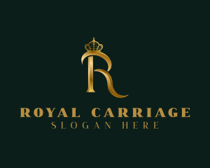 Royal Monarch Letter R logo design