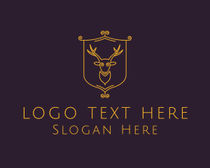 Elegant Deer Crest logo