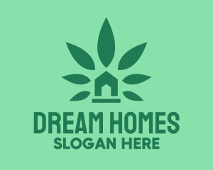 Cannabis Weed Marijuana Dispensary Logo