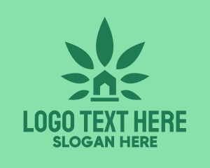 Cannabis Weed Marijuana Dispensary Logo