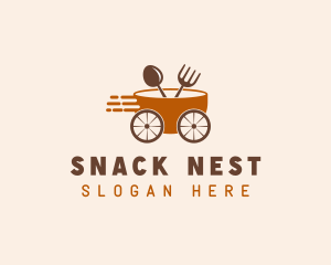 Fast Food Cart logo design