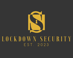 Elegant Safe Box Letter S logo