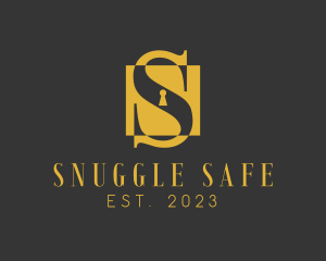 Elegant Safe Box Letter S logo