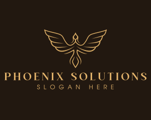 Bird Wings Phoenix logo design