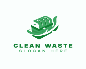 Garbage Bin Trash logo design