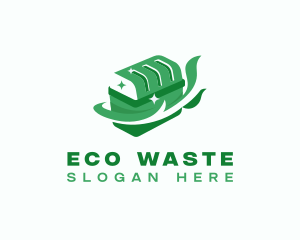 Garbage Bin Trash logo design