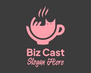 Pink Cat Cafe  Logo