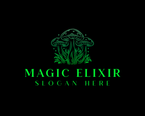 Magic Mushroom Fungi logo design