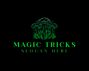 Magic Mushroom Fungi logo design