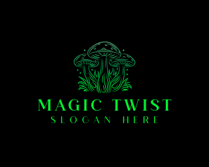 Magic Mushroom Fungi logo design