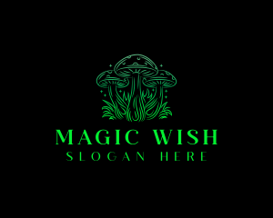 Magic Mushroom Fungi logo design