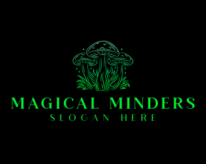 Magic Mushroom Fungi logo design