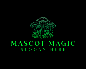 Magic Mushroom Fungi logo design