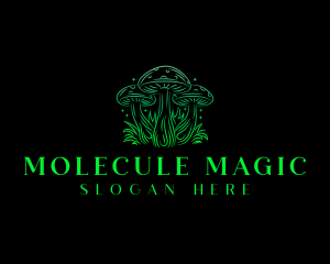 Magic Mushroom Fungi logo design