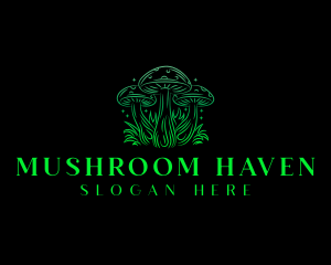 Magic Mushroom Fungi logo design