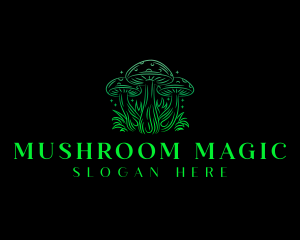 Magic Mushroom Fungi logo design