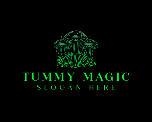 Magic Mushroom Fungi logo design